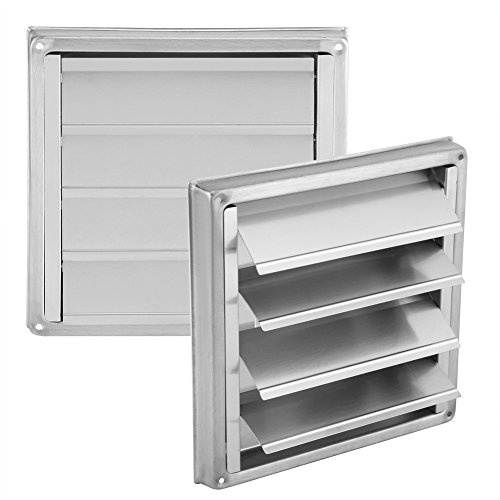 QANYEGN 95 Mm Grille Daration Carre, Grille de ventilation, Clapet Anti Retour Grille pour Sche linge, Hottes, Ventilations, Conduits dchappement