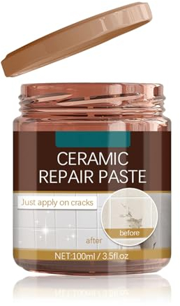 Genikeer Porzellan Reparaturpaste | Waschbecken Keramik Reparaturset | Marmor Reparaturset Für Keramikporzellan Risse | Fliesenreparaturcreme Reparaturwerkzeug | Fliesen Und Granit Reparaturset