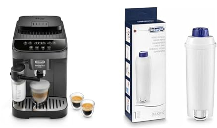 De'Longhi Magnifica Evo ECAM292.52.GB Macchina Automatica per Caffè in Chicchi & DLSC002 Filtro Addolcitore per Acqua Macchina Caffè Automatiche