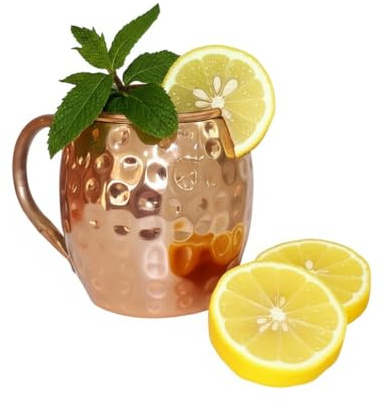 Universal Hub Kupferglas Wasserkrug geprägte Gläser Kelchgläser-Set Trinkbecher 1 Stück reines Kupfer Ayurveda-Moscow-Mule-Becher Kupferutensilien Glas Set