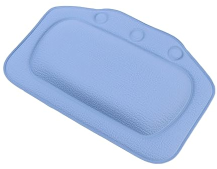 Badewannenkissen mit Saugnäpfen aus PVC, Leicht und Waschbar | 3 Saugnäpfe, Rutschfestes Design, Komfortables Anlehnen, als Badewannen Kopfstütze für Entspannte Nutzung