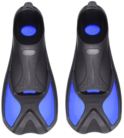 Kurze Schwimmflossen – rutschfeste Schwimmflossen, Reisegröße, Kurze Flossen, Schwimmtrainingsflossen, Schnorcheln, Freestyle-Fußbrett, Froschschuhe, Kurze Trainingsflossen Zum Schwimmen, Schnorcheln