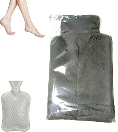 Wärmflasche für den Winter, Plüsch-Wärmflasche, Fußwärmer für den Winter, große Kapazität, für Schule, Zuhause, Reisen und Aktivitäten im Freien