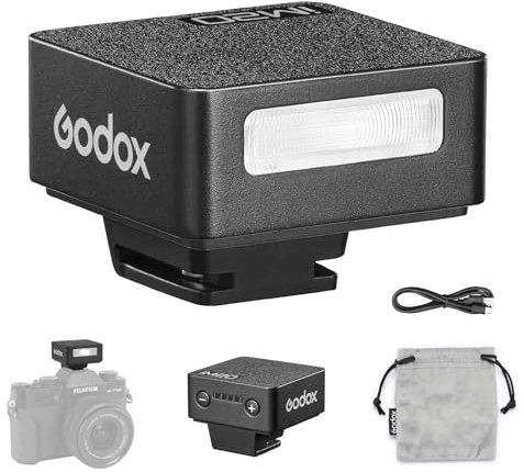 Godox iM20 Mini Camera Flash Speedlite - 470 mAh/Type-c Charge/440 Full-Power Flashes/3s Recycle Times/5 Power Levels/Manual,Camera Flash for Sony zve10/zv1/Sony a7iii/Ricoh gr3/Fujifilm f1 etc.