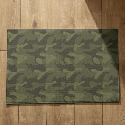 EHOMERY Zerbino da Esterno Grande Tappetino Antiscivolo Vasca Bagno Lavabile Lavatrice Modello retrò Pulisci Scarpe Zerbini per Ingresso Interno Personalizzati 50x80cm