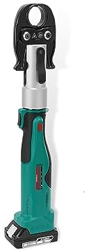 Juego de herramientas de engarce hidráulicas de alta potencia, mini crimpadora de tubos de acero inoxidable recargable de iones de litio para un prensado eficiente de cables eléctricos (color: mordaz