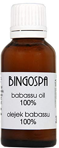 BINGOSPA Anti-Aging Anti-Celluliter Babassuolja för hudregenerering, hudfuktning, hudhydrering, bristningar, hudproblem, psoriasis – 30 ml