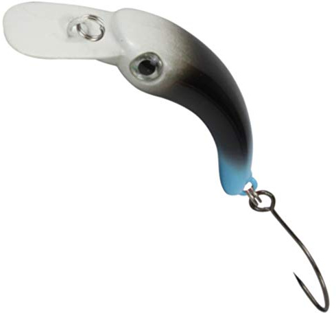FTM Wobbler Masu 1, 2g 2, 9cm - Forellenwobbler zum Spinnangeln, Miniwobbler zum Forellenangeln, Forellenköder zum Spinnfischen, Farbe:weiß/schwarz/hellblau