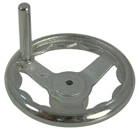 KATSU Tools Hand Wheel 6, Cast Iron Handwheel with Revolving Handle for Woodworking Machine, Tailstock, Welding Machine, Milling Machine, Lathe Machinery Replacement Parts 40229106