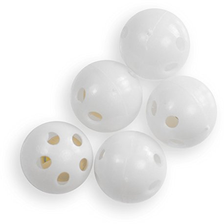 maDDma 5 Rasselkugeln zum Einnähen Rasselball Stoffspielzeug Kuscheltier-Reparatur, Größe:24mm, für Kinder ab 3 Jahren, Weiß, Kunststoff