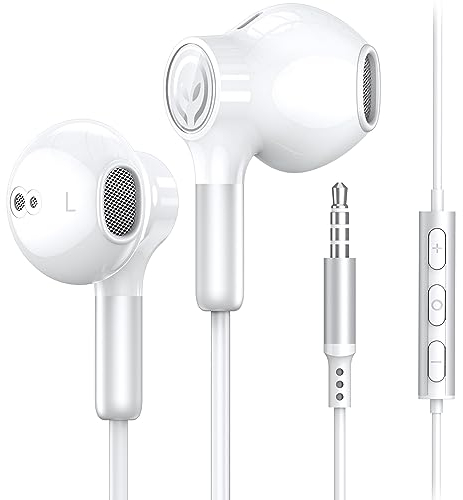 BENEWY ME910 Écouteurs, Ecouteurs Filaire avec Microphone et Contrôle du Volume, Intra-Auriculaires, Oreillette Jack 3.5mm Universel pour iPhone, Smartphones Android, MP3 etc.