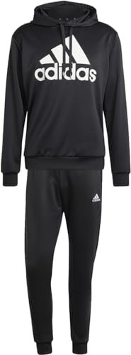 adidas Uomo Sportswear French Terry Hooded Track Suit, black, M