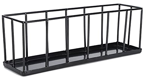 Mangeoire à Nourriture, mangeoire pour Tortue séparée, hygiénique, sûre, Pratique avec Un Design à Bord Lisse pour Nourrir Les Animaux(Le Noir)