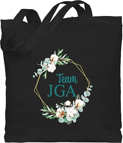 Shirtracer Baumwolltasche - Junggesellenabschied Frauen - Team JGA Team Braut Crew Bride - Unisize - Schwarz - tasche bachelorette party stofftaschen jutebeutel jungesselnabschied beutel