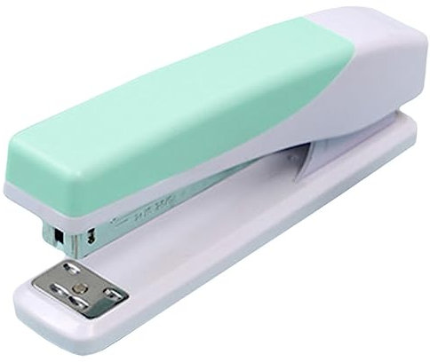 MAGICLULU Doppel-farben Hefter Ergonomischer Tragbarer Büro Hefter Für Schule Home-office Und Reisen Großes Volumen Praktische Bürobedarfslösung Mintgrün