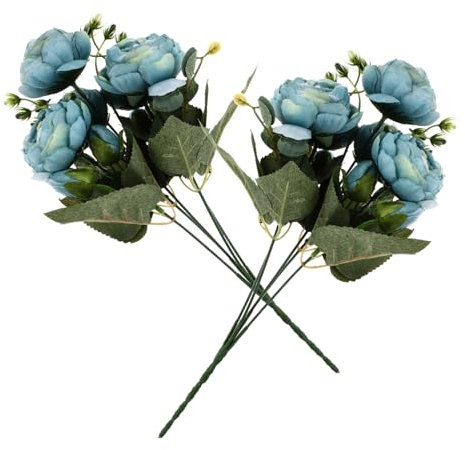 MAGICLULU 4 Stück Hochzeit Nachahmung Pfingstrose Weihnachtsgirlande kreative Hochzeitsblume künstliche blüten Artificial Flower Blumenarrangement Dekor falsches Blumendekor Anmut Strauß
