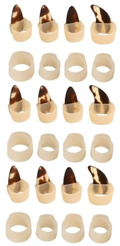 ifundom 3stücke Silicone Guzheng Nagelabdeckungen Einstellbare Flexible Fingernagelschutzmittel Für Guzheng-spieler Mittlere Für Jugendliche Hautfarbig