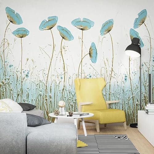 TANYANG Papier Peint Personnalisé Moderne Simple Fleurs Photo Peintures Murales Salon Chambre Restaurant Papier Peint Intissé Pour 3 D 350Cm(W)×245Cm(H)