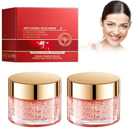 Hppsctink 2PCS Crema hidratante de Sangre de Dragón, Crema facial de Sangre de Dragón, hidratante, rejuvenecedora y nutritiva, reduce las arrugas, ilumina el cutis y reafirma la piel, 2pcs*50g, cream