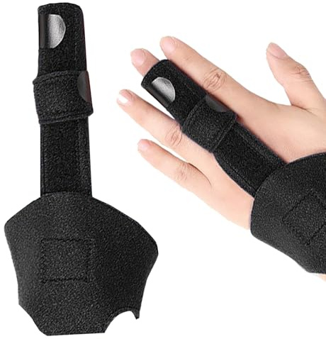Férula para dedos, férula para inmovilización, dedo medio | Vendaje para dedos con soporte de aluminio, pasador para corrección de esguinces, tratamiento de fijación