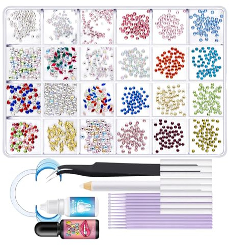 Kit de Strass Dentaires,Bijoux Dentaires Temporaires | Solution Cosmétique Réparatrice et Accessoire Tendance
