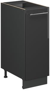Vicco Pharmacy cabinet Fame-Line, Anthracite high gloss, 30 cm, WT Oak