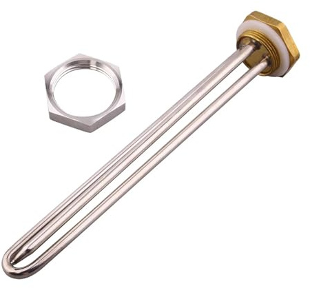 Scaldabagno Elettrico Con Sonda, Elemento Riscaldante A Immersione, Tubo Tipo U, Tappo A Vite, Riscaldatore 220 V, 1000 W, 1500 W, 2000 W(With locknut,1.5KW)