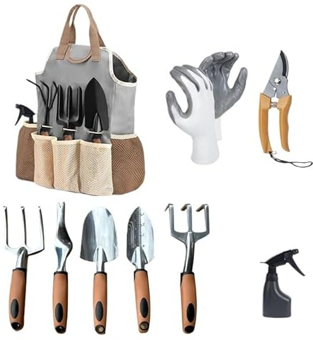 Outils de Jardinage, Ensemble d'outils de Jardinage antirouille – Parfait for l'intérieur et l'extérieur for Hommes Femmes