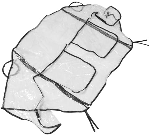 DRESSOOS Kinderwagen Regenschutz für Doppelkinderwagen und Geschwisterwagen Pvc Rundum Geschlossen Hochtransparent Winddicht Schützt vor Seitlichem Wind für Alltag und Kita