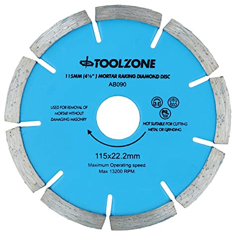 Mortar Raking Disc 4-1/2 115mm Diamond Pointing Angle Grinder Blade Masonry