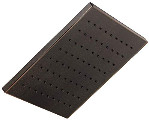 Delta Oil Rubbed Bronze Square Rain Shower Head, 12 Inch Metal Large Shower Head Rainfall, Overhead Rain Showerhead, 1.75 GPM Flow Rate, Venetian Bronze 52159-RB