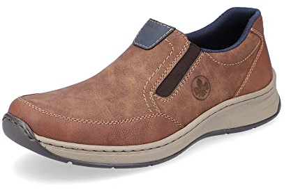 Rieker Homme Chaussures Basses 14362, Monsieur Mocassin,Chaussons,Semelle intérieure Amovible,Chaussures de Loisirs,Marron (Braun / 24),47 EU / 12 UK