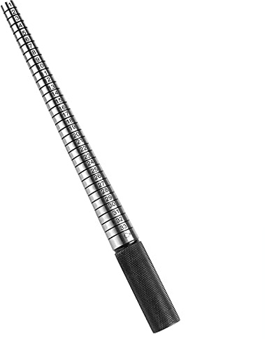 Mandrino Anello Meter, Strumenti di Formazione Anelli Meter Acciaio Mandrino Strumento di Misura Anello Adatto(Hong Kong)