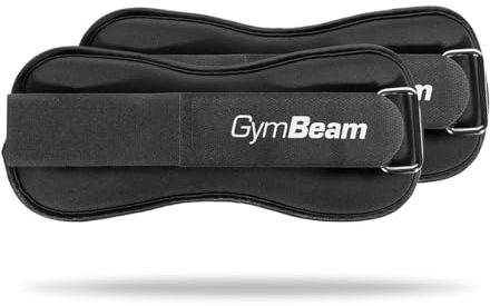 GymBeam - Knöchel- und Handgelenks Gewichtsmanschetten - Gewichtsriemen, Manschetten für Füße und Handgelenke, Zusatzgewichte für Kraft- und Cardiotraining, ideal für zuhause (1, Kilogramm)