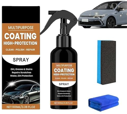 Advanced Car Quick-acting Coating Agent Spray, quick effect coating agent, spray anti rayure pour voiture, Spray De Revêtement 3 En 1 Pour Voiture Brillance & Protection Longue Durée