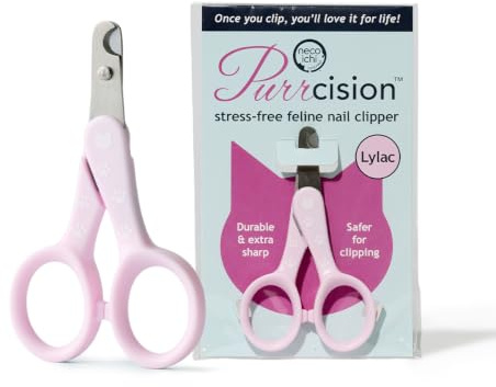 Necoichi Purrcision Stainless Steel Cat Nail Clipper, Made in Japan (Lilac)