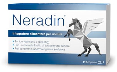 Neradin® [112]: Complesso di micronutrienti specifico per l’uomo – con damiana, estratto di ginseng rosso e un utile complesso nutrizionale 4-in-1 a base di zinco, selenio, magnesio e acido folico