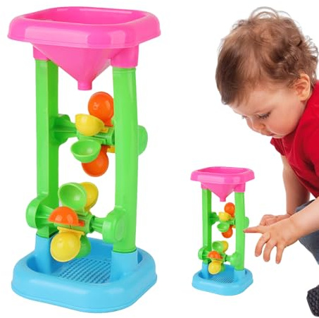 Wasser-Siebtrichter – PP 27 x 13 x 13 cm | Sanduhr-Zubehör Wasserrad | Sandkasten und Poolwasserspielzeug für und Mädchen, Sommeraktivitäten im Freien und lustige Spiele