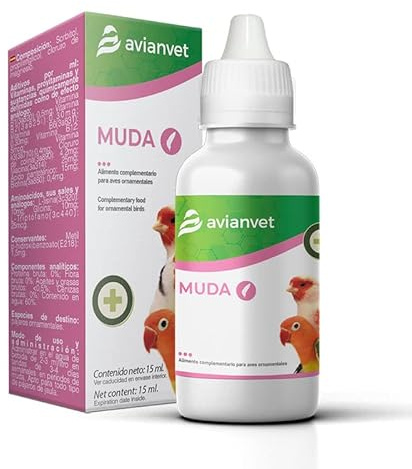 AVIANVET Mue | Complément Alimentaire pour Oiseaux en période de mue et de Changement de Plumage 15 ML