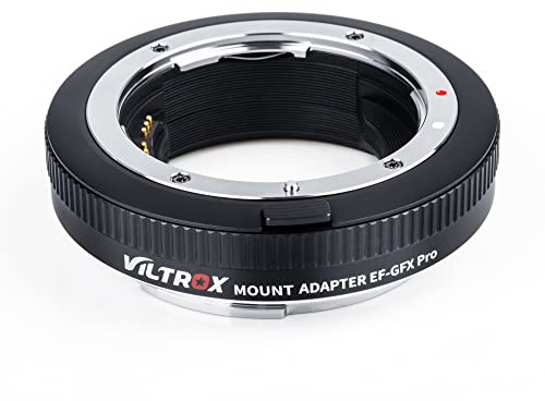 VILTROX EF-GFX Pro Autofocus Adaptateur de Monture d'objectif avec Manuel Anneau d'ouverture pour Canon EF/EF-S Objectif à Fujifilm G-Mount GFX Caméra 100/100S/50S/50R