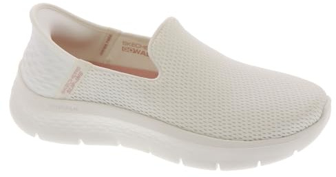 Skechers Handfrei Slip-ins Go Walk Flex-Relish Sneaker für Damen, Cremeweiß, 38 EU Weit
