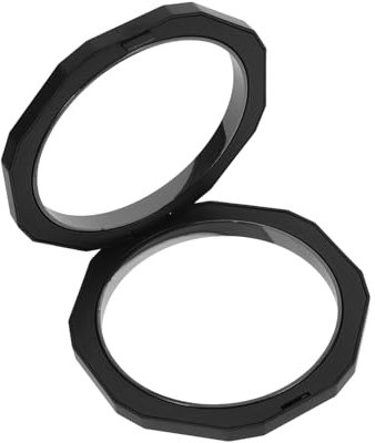 ABOOFAN 3stücke Floating Frame Shadow Box Display Für Schmuck Und Münzen Transparentes Design Durchmesser Für Ausstellungen Und Sammlungen Schwarz Sockel