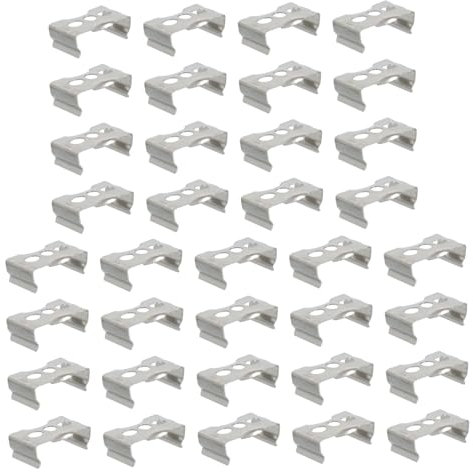 100pezzi Clip Per Tubo Luminoso Fluorescente Supporto Lampada Led Resistente E Durevole Staffa Fissaggio Per Tubi Di Luce Facile Installazione E Sicurezza Per Lampade Led