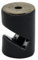 Sujetacables en V de porcelana negro 30x20mm F-Bright, ideales para organizar cables y proporcionar un soporte elegante.