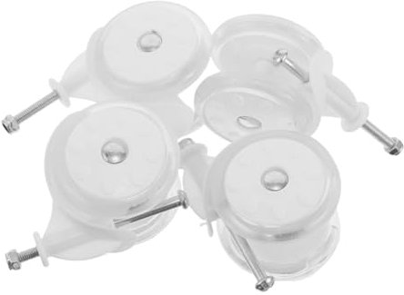 VICASKY 4pcs Walker Wheels Replacement Plastic Wheels for Reusable Walker Accessories