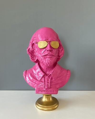 HISTONICA William Shakespeare, byststaty, 40 cm/15,8 tum, popkonst skulptur, staty dekor