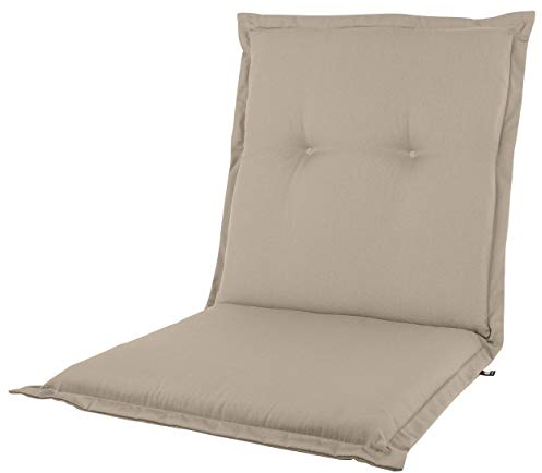 KOPU® Niedriglehner Auflage Prisma Tan | Auflagen für Gartenstühle | Beige Garten Kissen 100 x 50 cm | 19 Einfache Farben | Robuster Schaumstoff für zusätzlichen Komfort