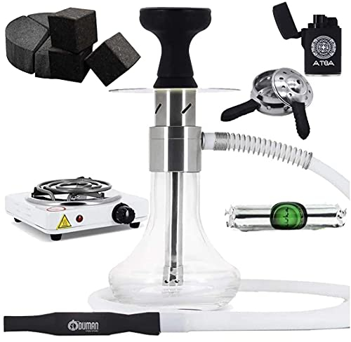 HND Pack Chicha Oduman Monster + Charbons + Chauffe Charbon + Foyer Silicone + Plaque Allume Charbon
