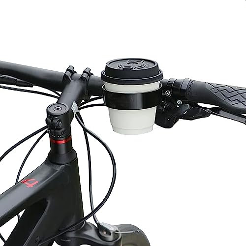 BlueSunshine Fahrradlenker-Becherhalter, Clinch Flaschenhalter, MEHRWEG-Halterung, passend für Pendler und Rennrad, Schwarz