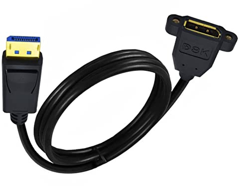INNOV8 Câble d'extension DisplayPort 1.4 mâle vers femelle 8K à 60 Hz (DP mâle vers DP femelle) 1,8 m